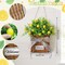 Yellow Lemon Summer Wreath – Artificial Spring & Summer Door Hanger with Green Leaves, Farmhouse-Style Basket Wreath for Front Door, Wall, and All-Season Home Décor